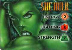 She-Hulk 3-Grid Character Card